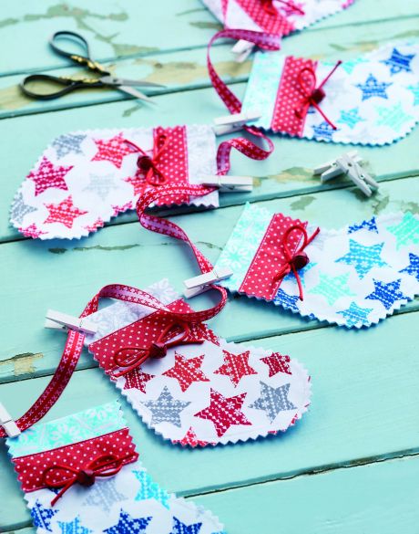 Christmas Stocking Bunting Decoration Christmas Stocking Bunting Decoration