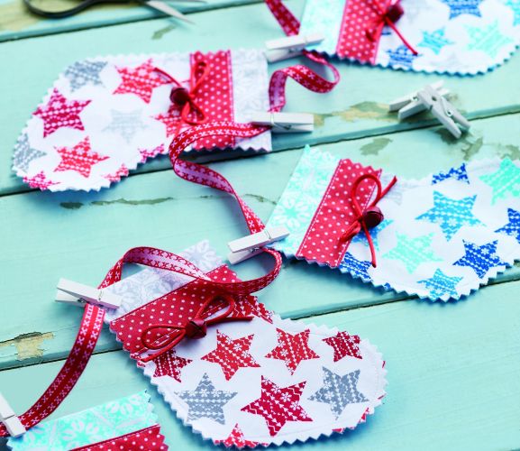 Christmas Stocking Bunting Decoration