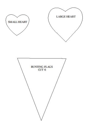 Heart & Bunting Shapes