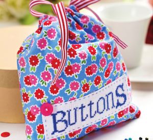 Haberdashery themed stitched project