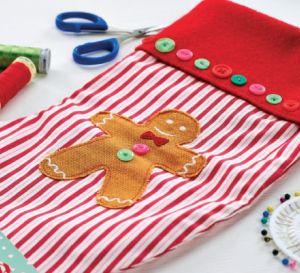 Hand Stitched Gingerbread Man Templates