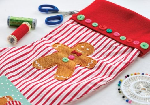 Hand Stitched Gingerbread Man Templates