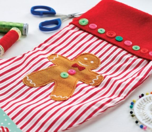 Hand Stitched Gingerbread Man Templates