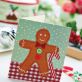 Handstitched Stocking And Gingerbread Man Card