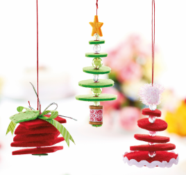 Hanging Felt Christmas Decorations Hanging Felt Christmas Decorations