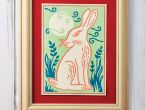 Papercut Hare Art