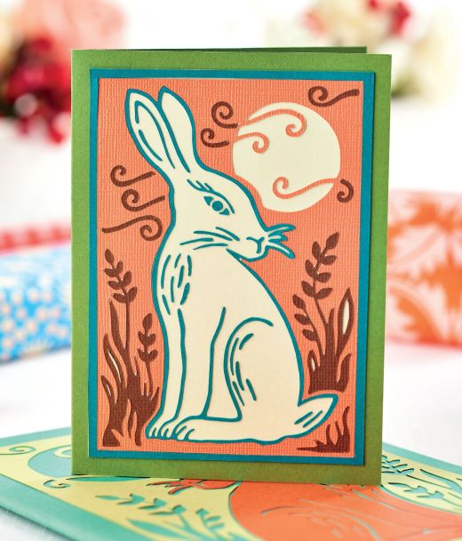 Papercut Hare Art