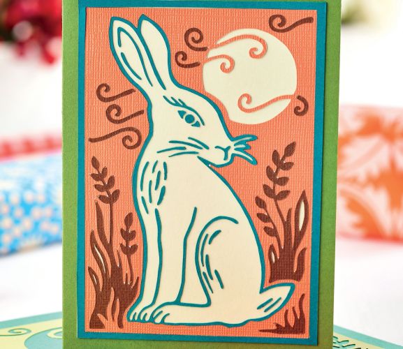 Papercut Hare Art