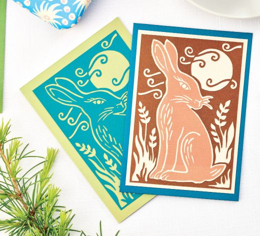 Papercut Hare Art