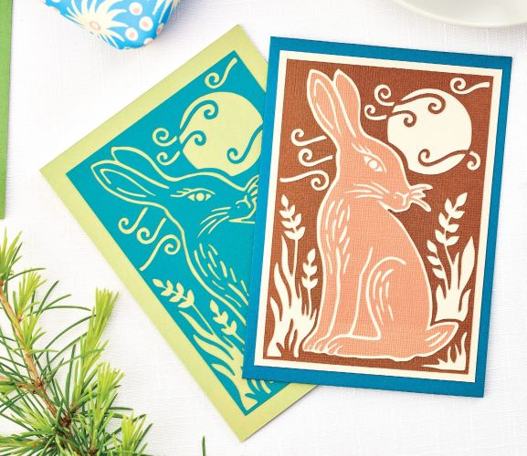 Papercut Hare Art