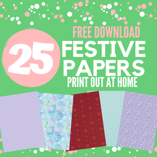 Printable Christmas Papers: 25 FREE Downloads