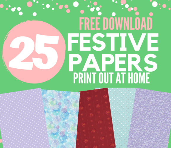 Printable Christmas Papers: 25 FREE Downloads