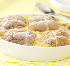 Hot Cross Bun Pudding Recipe Hot Cross Bun Pudding Recipe