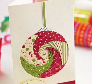 Iris folding Christmas card