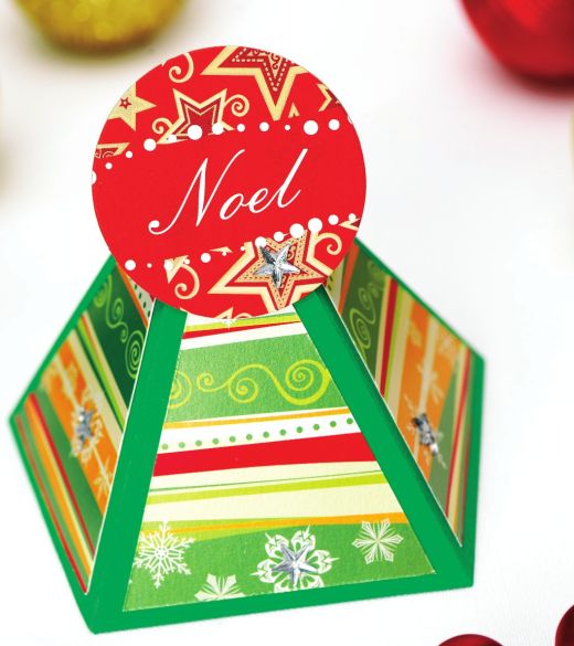 Iris folding Christmas card