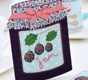 Berry Jam Fabric Card
