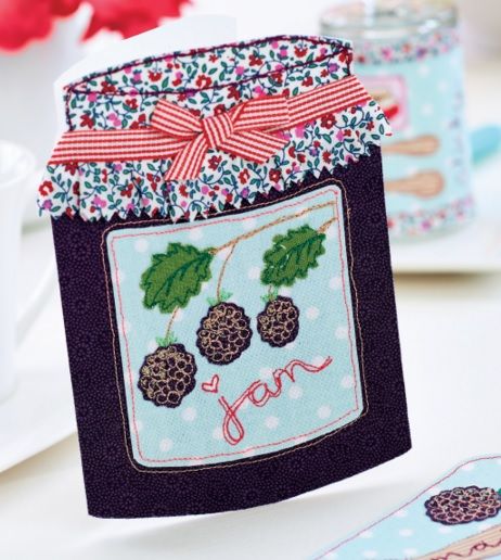 Berry Jam Fabric Card
