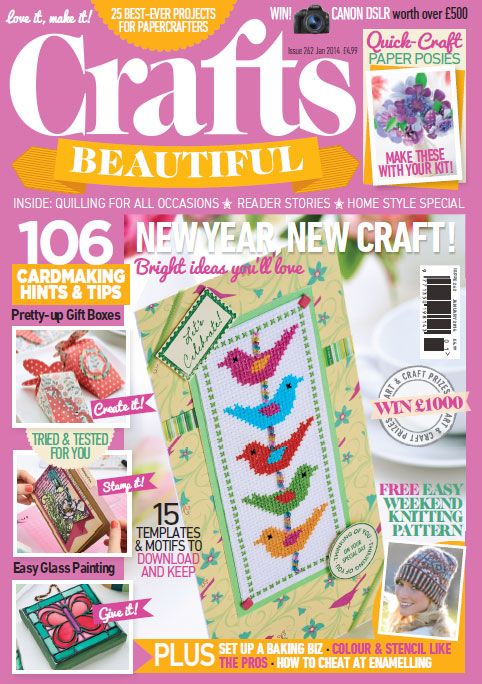 Crafts Beautiful January 2014 (issue 262) Template Pack