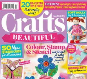 Crafts Beautiful July 2016 Issue 294 Template Pack