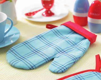 Kitchen Textiles and Hand Painted Cruets