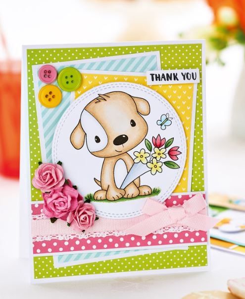 Puppy Love Thank You Card