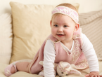 Knitted Baby Headband & Shoes