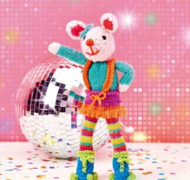 Knit a Disco Mouse Knit a Disco Mouse