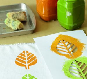 Leaf Napkins Template