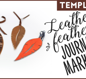 Leather Feather Journal Markers Template