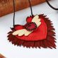 Leather Heart Necklace