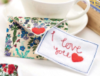 Fabric Valentine’s Notes