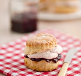 Ginger Scones with Black Cherry Jam Ginger Scones with Black Cherry Jam
