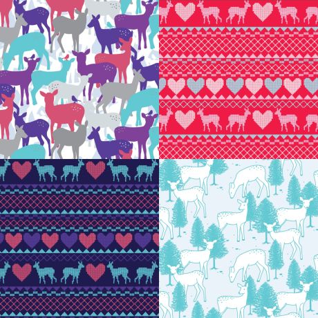 Festive Deer Papers by Lydia Meiying