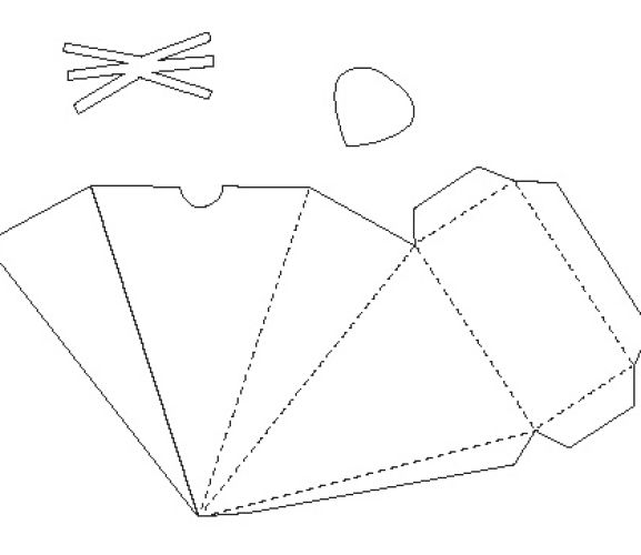 Mouse Papercraft Box Template