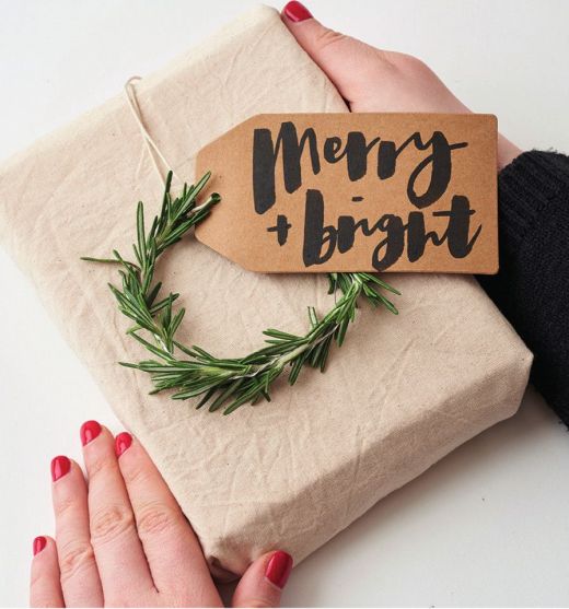Handmade Christmas Gift Wrap And Tags
