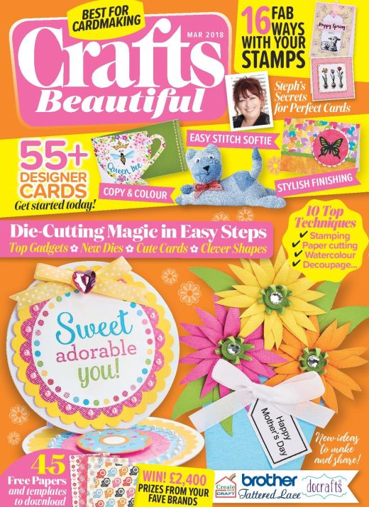 Crafts Beautiful March 2018 Issue 316 Template Pack