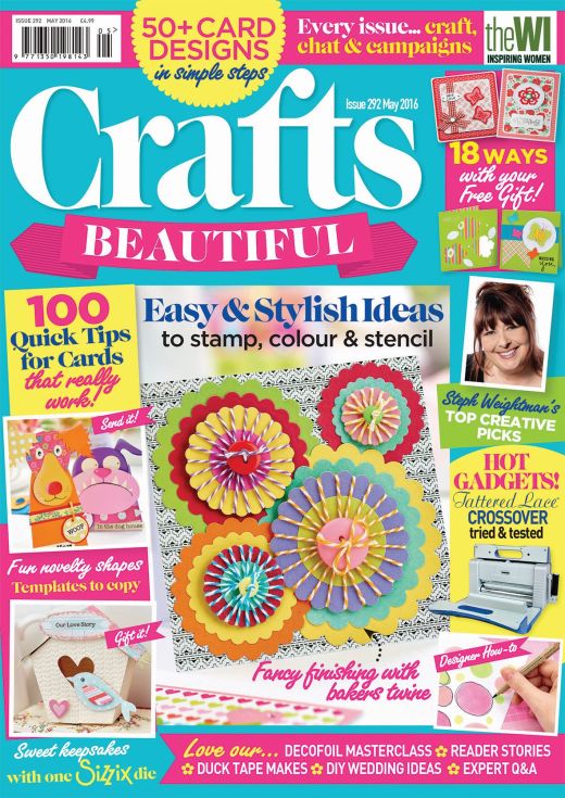 Crafts Beautiful May 2016 Issue 292 Template Pack