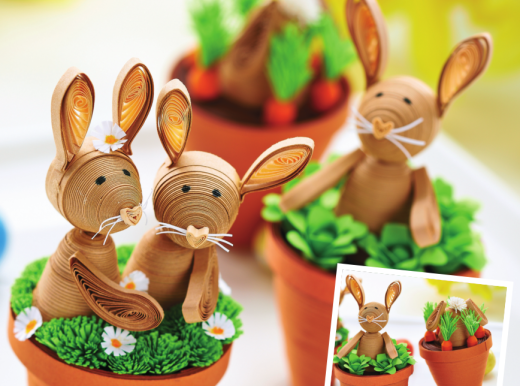 Mini Quilled Bunnies