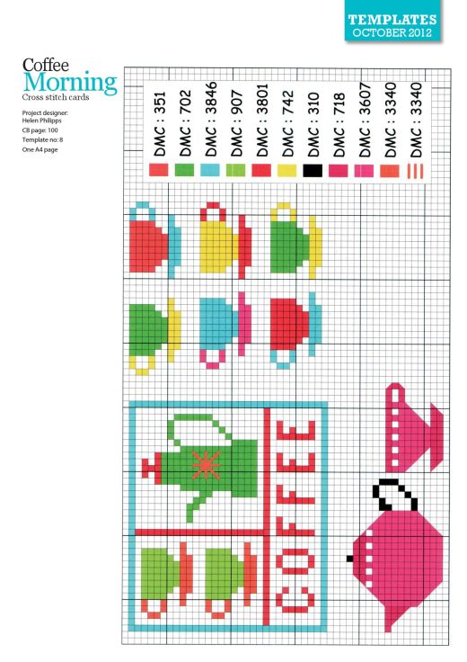 Morning Cross Stitch Cards