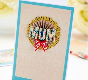 Simple Washi Tape Rosette Mother’s Day Card