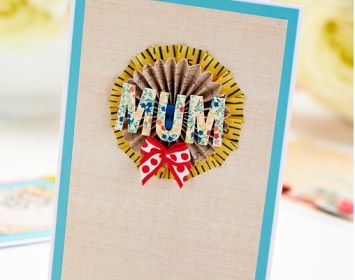 Simple Washi Tape Rosette Mother’s Day Card