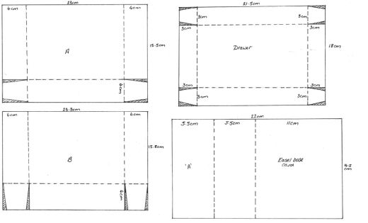 Newborn Baby Papercraft Drawer Template