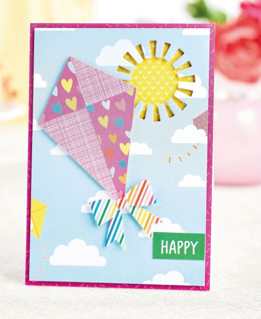 Negative Die-cut Kite Card