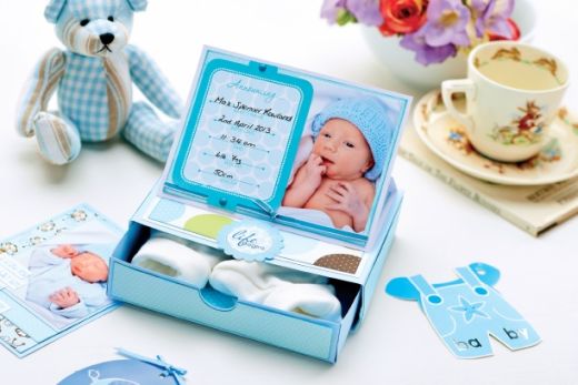 Newborn Baby Papercraft Drawer Template