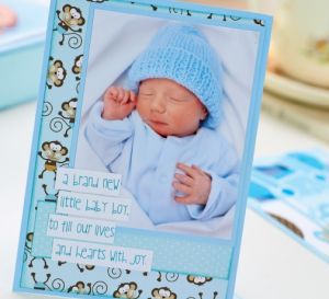 Newborn Baby Papercraft Drawer Template