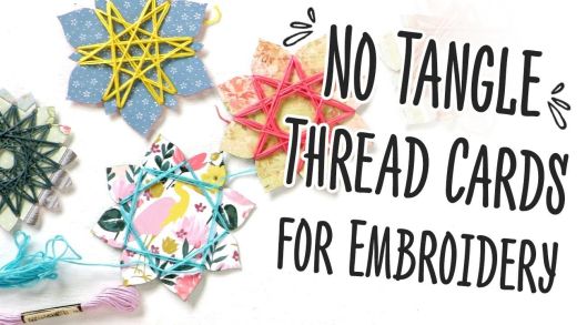No Tangle Thread Cards For Embroidery