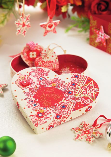 Nordic style Christmas box and card