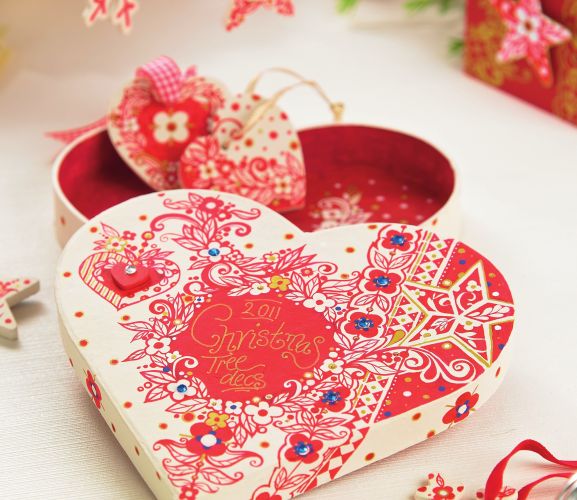 Nordic style Christmas box and card