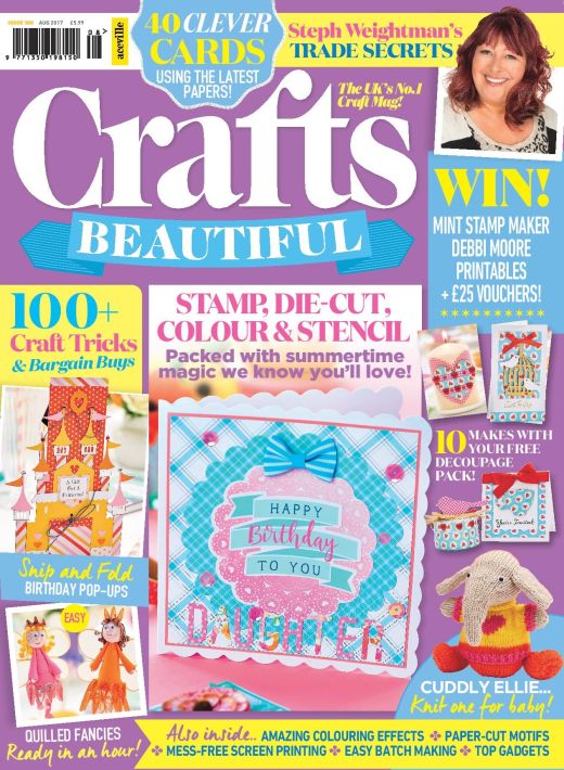 Crafts Beautiful August 2017 Issue 308 Template Pack