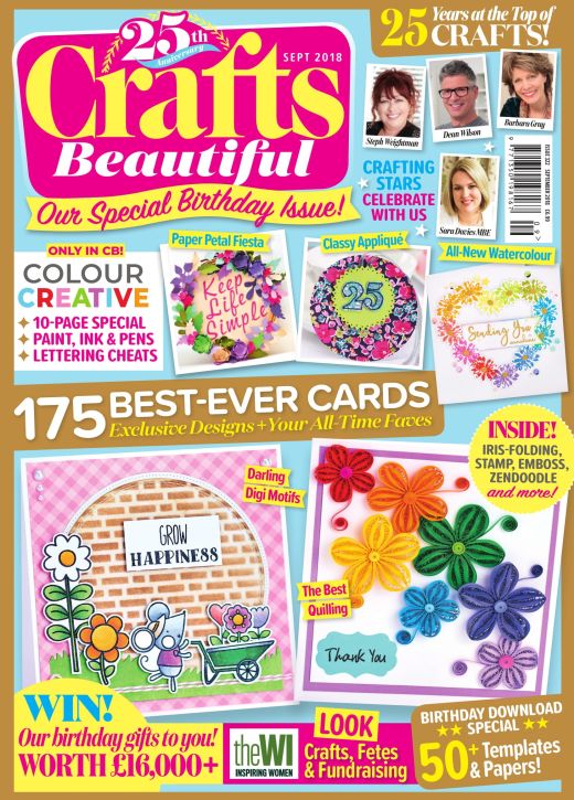 Crafts Beautiful September 2018 Issue 322 Template Pack